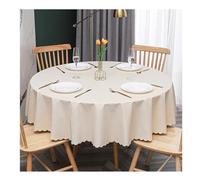 HUJZJY Nappe Toile Ciree Ronde Diameter 280cm, Nappe Ronde Anti Tache, Couverture de Table, Nappe de Table Ronde, Nappe de Table Ronde Impermeable, pour Salle à Manger/Extérieur Usage