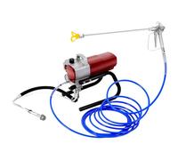 HuKaiL Airless Pulvérisateur de peinture 2,2 l/min 1800 W/220 V/25 Mpa avec largeur de pulvérisation de 25 cm, pulvérisateur Airless avec ventilateur d'échappement et manomètre pour murs, meubles