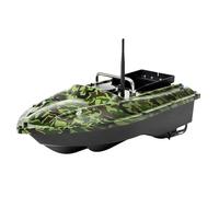 HuKaiL Bateau de pêche télécommandé de 500 m jusqu'à 1,5 kg avec lumière LED, en ABS, avec hélice à trois lames et écran sonore anti-enchevêtrement, 3 heures de temps de veille, 49 x 27 x 16 cm