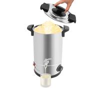 HuKaiL Fondeur de cire en acier inoxydable - 8 l - 30-110 °C - Avec thermostat et interrupteur à un bouton - Pour cire de soja, paraffine, cire de noix de coco, cire d'abeille