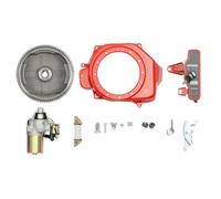 HuKaiL Kit de démarrage électrique de 17 cm pour Honda GX160 5,5 HP et Honda GX200 6,5 HP, volant d'inertie avec huile et bobine de charge
