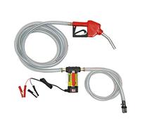 HuKaiL Pompe diesel auto-amorçante 12 V 3600 tr/min 11,88 gal/min, pompe à fioul avec hauteur de refoulement de 4 m et 2 m de hauteur d'aspiration - Pompe de transfert d'huile avec pistolet à huile