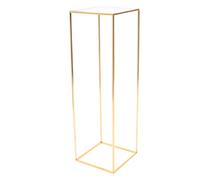 HuKaiL Support de fleurs doré en métal - Vase de mariage - Colonne de fleurs - Forme de colonne - Vase doré - Colonne décorative - Support de plantes pour mariage, table de salon, café - 31 x 31 x 100
