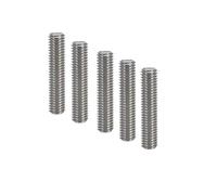 HUKILU yaoqijie 1/5 pièces for imprimante 3D, Filetage Mk8, Gorge M6, 30 mm/40 mm, Tube d'extrusion en Acier Inoxydable, Filament 1,75 mm, pièces d'imprimante 3D Lasting(M6 40 5pcs)