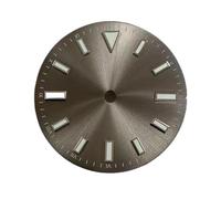 HUKILU yaoqijie Accessoires de Montre modifiés Sunray Cadran Rayé Clous Police Lumineuse Verte Adaptée au Mouvement NH35/8215/2836 Lasting(Grigio)