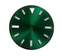 HUKILU yaoqijie Accessoires de Montre modifiés Sunray Cadran Rayé Clous Police Lumineuse Verte Adaptée au Mouvement NH35/8215/2836 Lasting(Green)