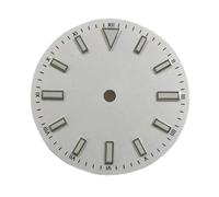 HUKILU yaoqijie Accessoires de Montre modifiés Sunray Cadran Rayé Clous Police Lumineuse Verte Adaptée au Mouvement NH35/8215/2836 Lasting(Frosted White)