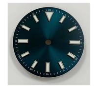 HUKILU yaoqijie Accessoires de Montre modifiés Sunray Cadran Rayé Clous Police Lumineuse Verte Adaptée au Mouvement NH35/8215/2836 Lasting(Black and Blue)