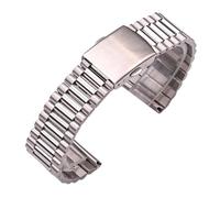 HUKILU yaoqijie Bracelet de montre en acier inoxydable 316L Bracelet argent or femmes bracelets de montre 12mm 14mm 16mm 18mm 20mm horloge bracelet fermoir lasting(Silver,14mm)