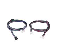HUKILU yaoqijie Câble de Moteur Pas à Pas 10 cm/50 cm/100 cm/150 mm, rallonge 6 Broches PH2.0-4 Broches XH2.54, Terminal Noir for pièces d'imprimante 3D Lasting(Black-White Terminal,30cm)