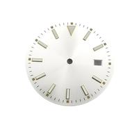 HUKILU yaoqijie Cadran de Montre 33,5 mm Cadran Lumineux Bleu Vert adapté au Mouvement NH35 Lasting(6 UK)