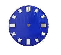 HUKILU yaoqijie Cadran de Montre à écailles de Poisson 28,55 mm c3 Super Vert Lumineux for Assemblage de Mouvement Automatique NH35 pièces de Montre à Calendrier Unique Bleu Noir Lasting(WZ-N-105)