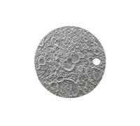 HUKILU yaoqijie Cadran de Montre de 28,5 mm, Surface texturée Lunaire avec Date Unique, Cadrans de Montre spatiaux, Accessoires de Remplacement for Mouvement NH35 NH36 Lasting(Light Gray)