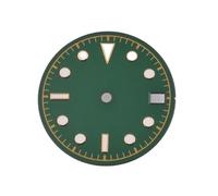 HUKILU yaoqijie Cadran de Montre stérile de 28,5 mm for Mouvement NH35 NH36, Accessoires de Montre Lumineux Vert Lasting(K)