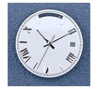 HUKILU yaoqijie Cadran de Montre Super Blue Glow in The Dark de 28,5 mm à Double Calendrier C3 for Mouvement Automatique 8285, pièces de Montage du Cadran Lasting(5029a)