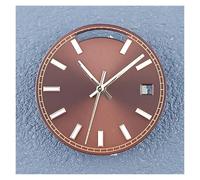 HUKILU yaoqijie Cadran de Montre Super Blue Glow in The Dark de 28,5 mm à Double Calendrier C3 for Mouvement Automatique 8285, pièces de Montage du Cadran Lasting(5020mgj2)