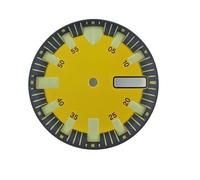 HUKILU yaoqijie Cadran de Montre Vert C3 Phosphorescent de 29 mm for boîtier mécanique Automatique NH35 NH36 Accessoires de Montre Logo personnalisé Lasting(WZ-N-6)