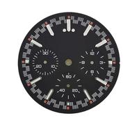 HUKILU yaoqijie Cadran VK63 Cadran VK63 Panda Logo personnalisé Chronographe Électronique Multifonction Cadran Lumineux Aiguilles VK63 Adaptées au Mouvement VK63 Lasting(Dial-1)