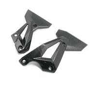 HUKLAB carénage de Cadre pour Kawasaki Z400 Z 400 2018-2020 Moto Hydro Trempé Fibre De Carbone Finition Cadre Latéral Radiateur Garde Carénage Remplacer Les pièces de à Niveau
