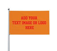 HUKQWX Drapeau Personnalisé, Impression Bannière d'impression avec image/logo/texte, Conception de Drapeaux personnalisés Votre Image, Drapeau décoratif/simple face/2X3 FT