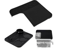 HUKTOR Tapis en silicone pour machines à café Tapis supérieur + tapis multifonction Accessoires pour Ninja Luxe ES601EU/ES701EU, Antidérapant, résistant à la chaleur (Noir - 2PC)