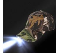 HULA Chapeau LED, Casquette de Baseball Lumineuse Flash Glow Party Hat Casquette de Baseball à LED, Casquette Lumineuse à LED (Camouflage)