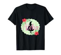 Hula Dance Hula Leçon Aloha Tropical Hawaï Hibiscus Mignon Populaire Plumeria Hawaïen Noir T-Shirt
