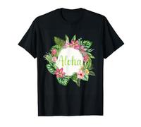 Hula Dance Hula Leçon Aloha Tropical Hawaï Hibiscus Mignon Populaire Plumeria Hawaïen Noir T-Shirt Graphique avec Valeur