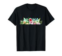 Hula Dance Hula Leçon Aloha Tropical Hawaï Hibiscus Mignon Populaire Plumeria Hawaïen Noir T-Shirt Graphique avec Valeur