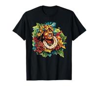 Hula Girl Aloha Lei Fleurs Tropicales hawaïennes T-Shirt