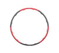 hula hoop 100 cm de mousse noir/rouge