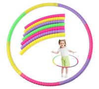 Hula Hoop Cerceau de hula hoop pour enfants 7 pièces Équipement de sport Cerceau de gymnastique Danse Fitness Hola Hup Cerceau Hoola Hoop Enfants 3 4 5 6 7 8 ans et plus
