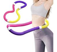 Hula Hoop de Sport pour, Cerceau à Ressorts Souples, Cerceau de Fitness lesté pour Perte de Poids et Effet massant, Cerceau Pliable en PVC pour abdominaux et brûle-Graisses