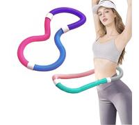 Hula Hoop de Sport pour Nouveau, Cerceau à Ressorts Souples, Cerceau de Fitness lesté pour Perte de Poids et Effet massant, Cerceau Pliable en PVC pour abdominaux et brûle-Graisses
