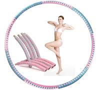 Hula Hoop Fitness Cercle Doux Minceur 8 Sections Amovibles pour la Perte de Poids pour Les Adultes et Les Enfants