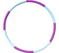 Hula Hoop - Hoola Hoop - Cerceau de fitness - 90 x 90 x 3 cm - tube en acier métallique - rose/blanc