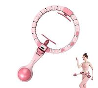 Hula Hoop Intelligent avec Compteur. Silent Cerceau Fitness avec Poids 450 g, Massage Rotatif à 360°. Hula Hoop Réglable avec 20 Nœuds pour Une Tour de Taille de 50 à 100 cm.