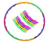 Hula Hoop pour Enfants de Haute qualité, 8 pièces, Design Amovible, diamètre de 65 cm, Facile à Transporter, pour Adultes ou Enfants à partir de 4 Ans, Sport et Jeux, Fitness et entraînement