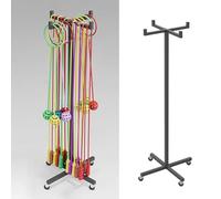 Hula Hoops Support de rangement pour cordes à sauter et anneaux Hula Hoops, support de chariot sur pied peu encombrant