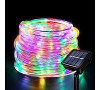 Hulaiyaa Tube Lumineux Solaire Extérieur, Étanche Guirlande Lumineuse Tube 12 Mètre 8 Modes 100 LED Solaire Tube Lumineux Solaire Lumineux pour Jardin Piscine Mariage Fête de Noël Décorations
