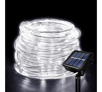 Hulaiyaa Tube Lumineux Solaire Extérieur, Étanche Guirlande Lumineuse Tube 12 Mètre 8 Modes 100 LED Solaire Tube Lumineux Solaire Lumineux pour Jardin Piscine Mariage Fête de Noël Décorations