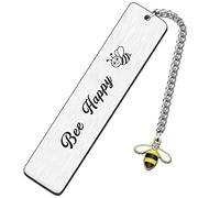 HULALA Marque-page inspirant en forme d'abeille - Cadeau idéal pour les amoureux des abeilles - Pour femmes, hommes, filles, garçons, amis - Cadeau d'anniversaire ou de Noël