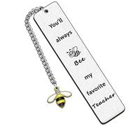 HULALA Marque-page « Thank You Teacher » - Cadeau pour femme et homme - « You'll Always Bee My Favorite Teacher » - Cadeau de fin d'études