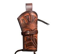 Hulara Embossé Cuir Ouest Étui héritage 22 Étui .38 .44 .45 .357 .358 Cowboy Étui pour Revolvers 4" à 8" Cavalier Rugueux héritage Cuir Étui (2 Tons, Droit)