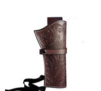 Hulara Embossed Cuir Ouest Étui héritage 22 Étui .38 .44 .45 .357 .358 Cowboy Étui pour Revolvers 4" à 8" Cavalier Rugueux héritage Cuir Étui (Marron, Droite)