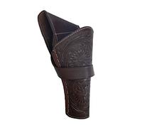 Hulara Étui en Cuir Pleine Fleur Buff Cross Draw pour Pistolet, Calibre 22, .38/357, .44/45, étui Western pour Revolver, Compatible avec Les étuis de Revolver de 4" à 8"