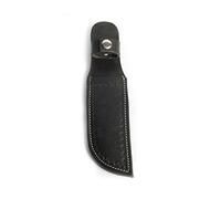 Hulara_Étui en Cuir véritable Étuis à Couteaux en Cuir véritable Faits à la Main avec Porte-Couteau de Poche à Boucle de Ceinture pour Ceinture Lame de 4,7" adaptée à l'étui à Couteau(Noir)