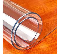 Hule transparent en PVC imperméable pour MesaProtector de Cocina y EscritorioPlástico Grueso Tamaño 70 x 210 cm (27,56 x 82,67 in) Antideslizante y Duradero