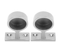 Hulex Supplies 2 pièces d’Accessoire pour Main-Courante de palier, Base de Main-Courante de Bateau en Acier Inoxydable 316 Poli Miroir, résistante à la Corrosion, avec réglage Flexible de (25mm)