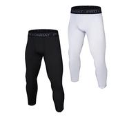 HULG 3/4 Legging - Legging De Sport Léger, Legging De Compression pour Homme - Legging 3/4 - Legging Homme - Pantalon De Sport Multi-Voies (combination-01,XS)